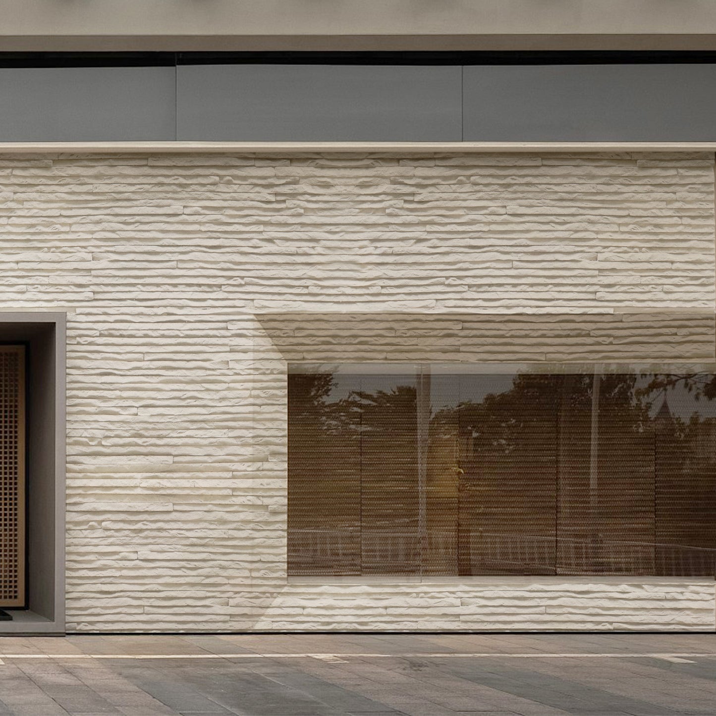 Tấm ốp đá uốn cong - Mã: Ms Muretto Stone (Beige)