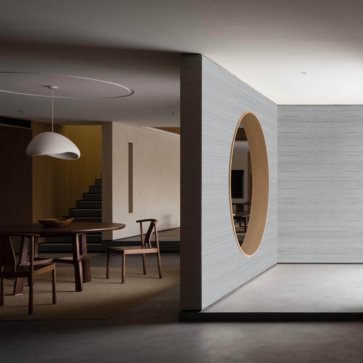 Tấm ốp đá uốn cong - Mã: Wood Concrete Board (Light Grey)