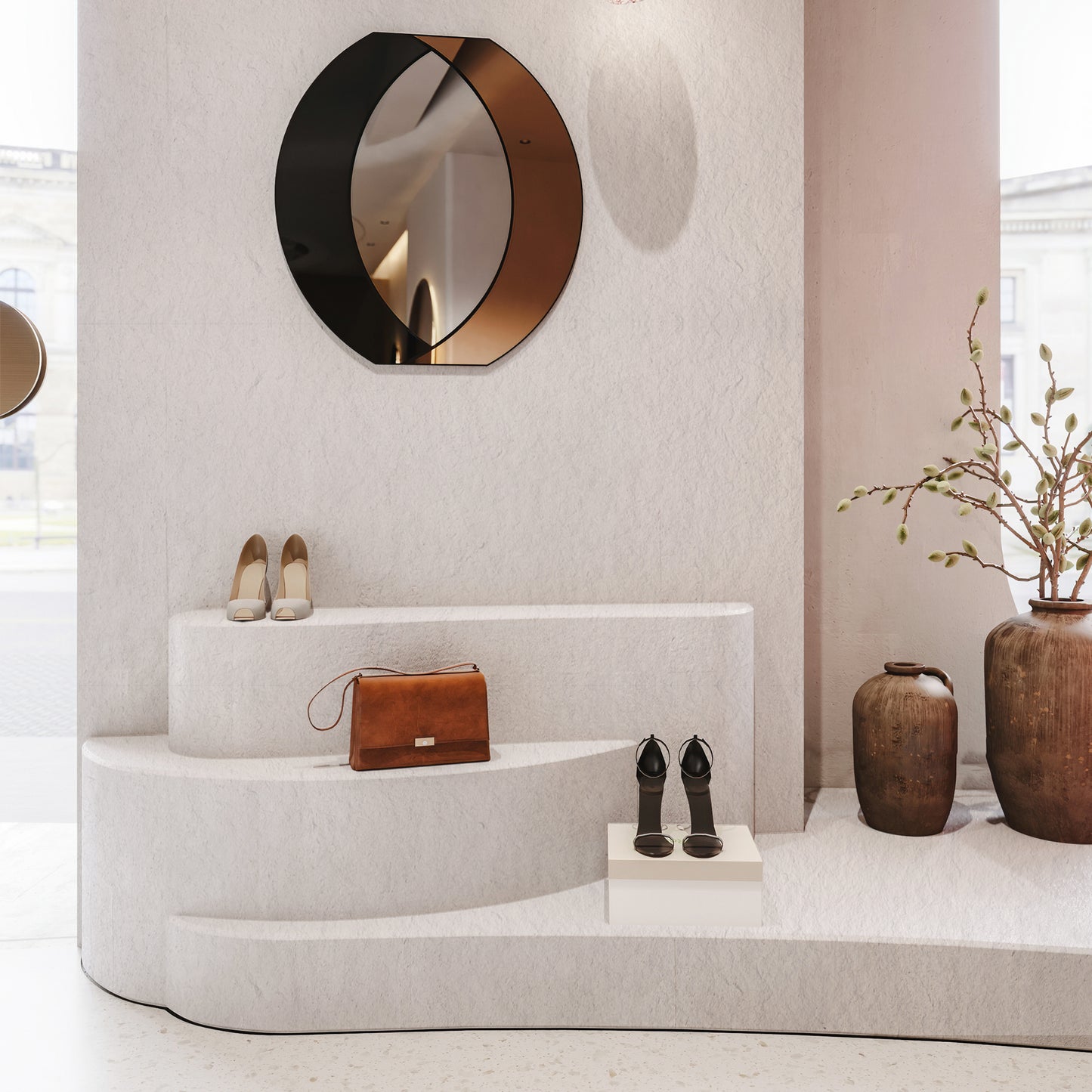 Tấm ốp đá uốn cong - Mã: Rough surface granite