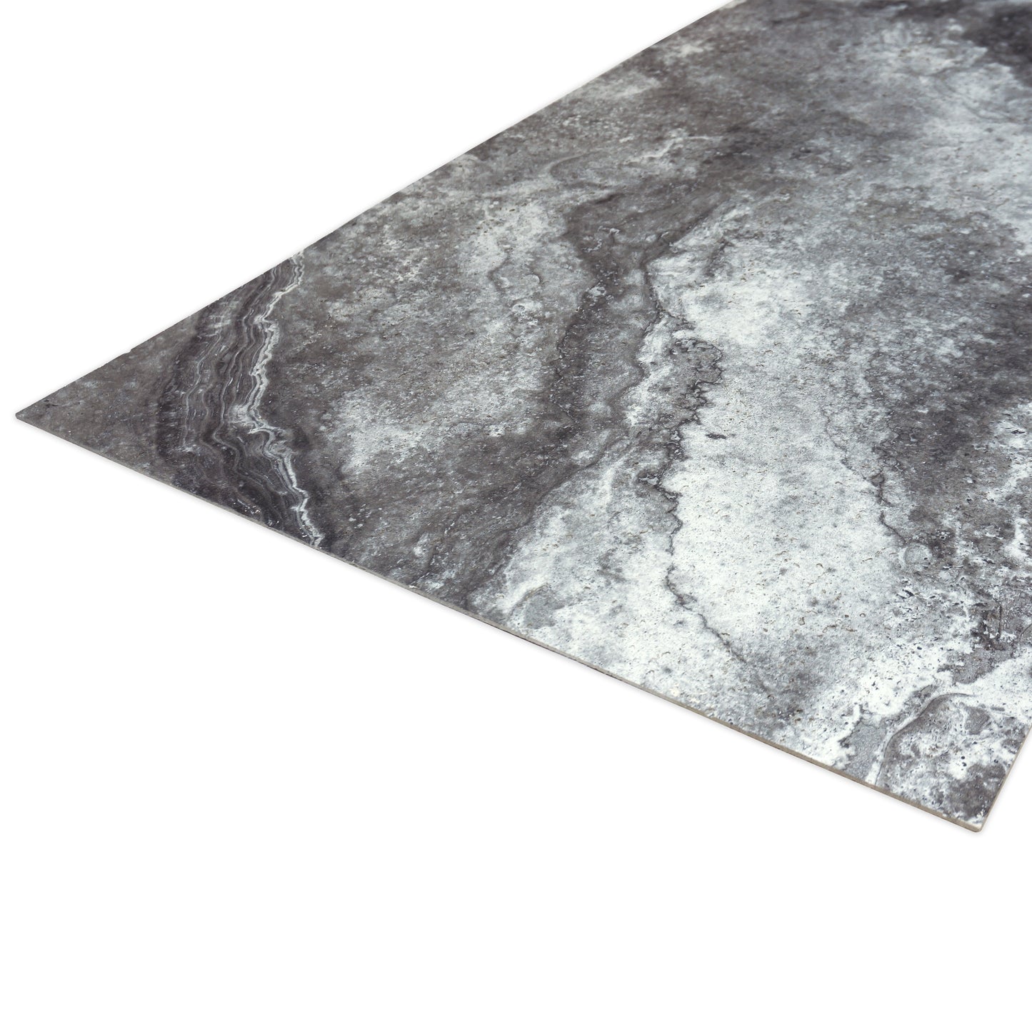 Tấm ốp đá uốn cong - Mã: Dolomitic Travertine (Dark grey)