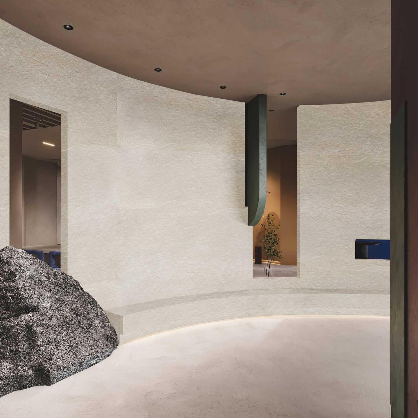 Tấm ốp đá uốn cong - Mã: Lime stone (Beige)