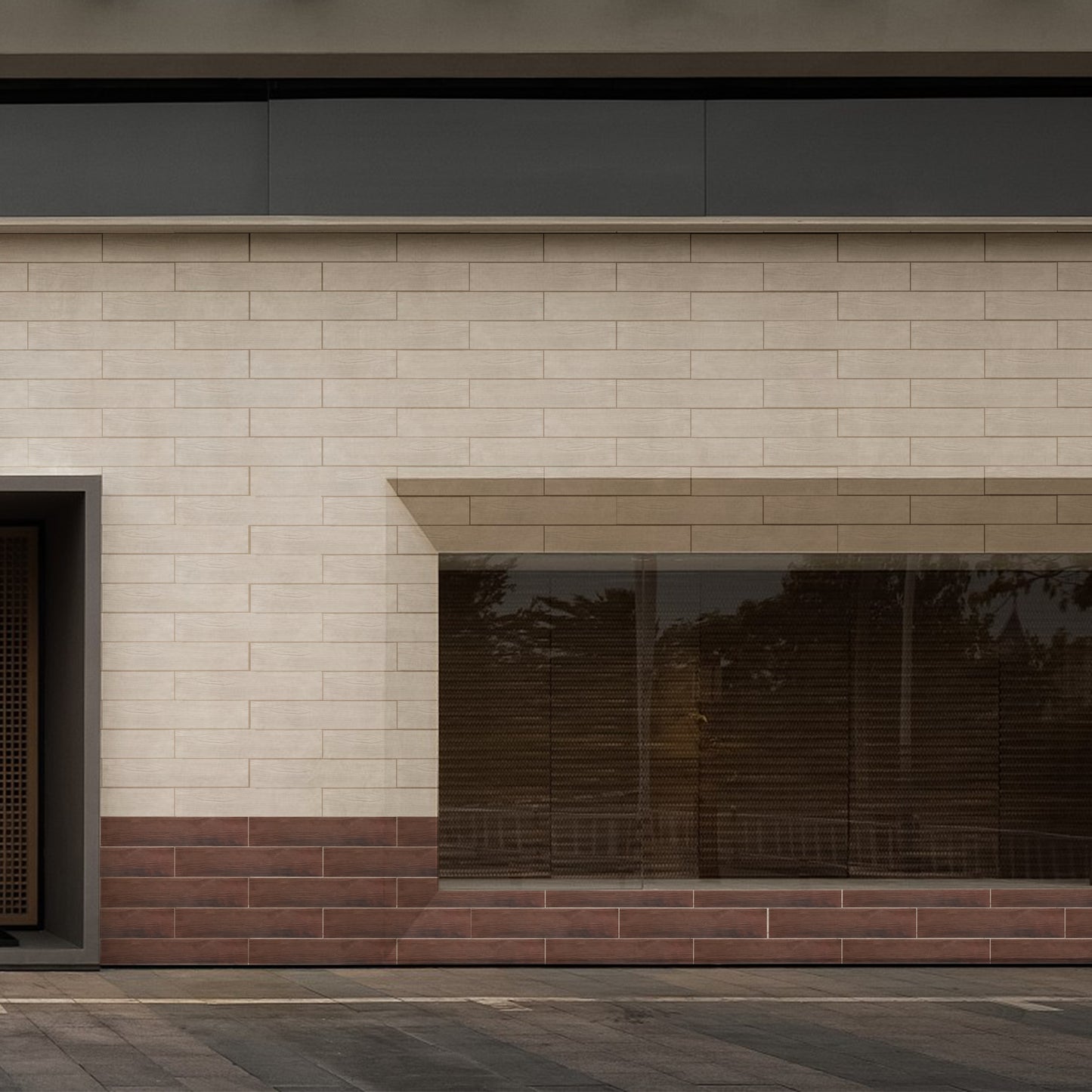 Tấm ốp đá uốn cong - Mã: White wood