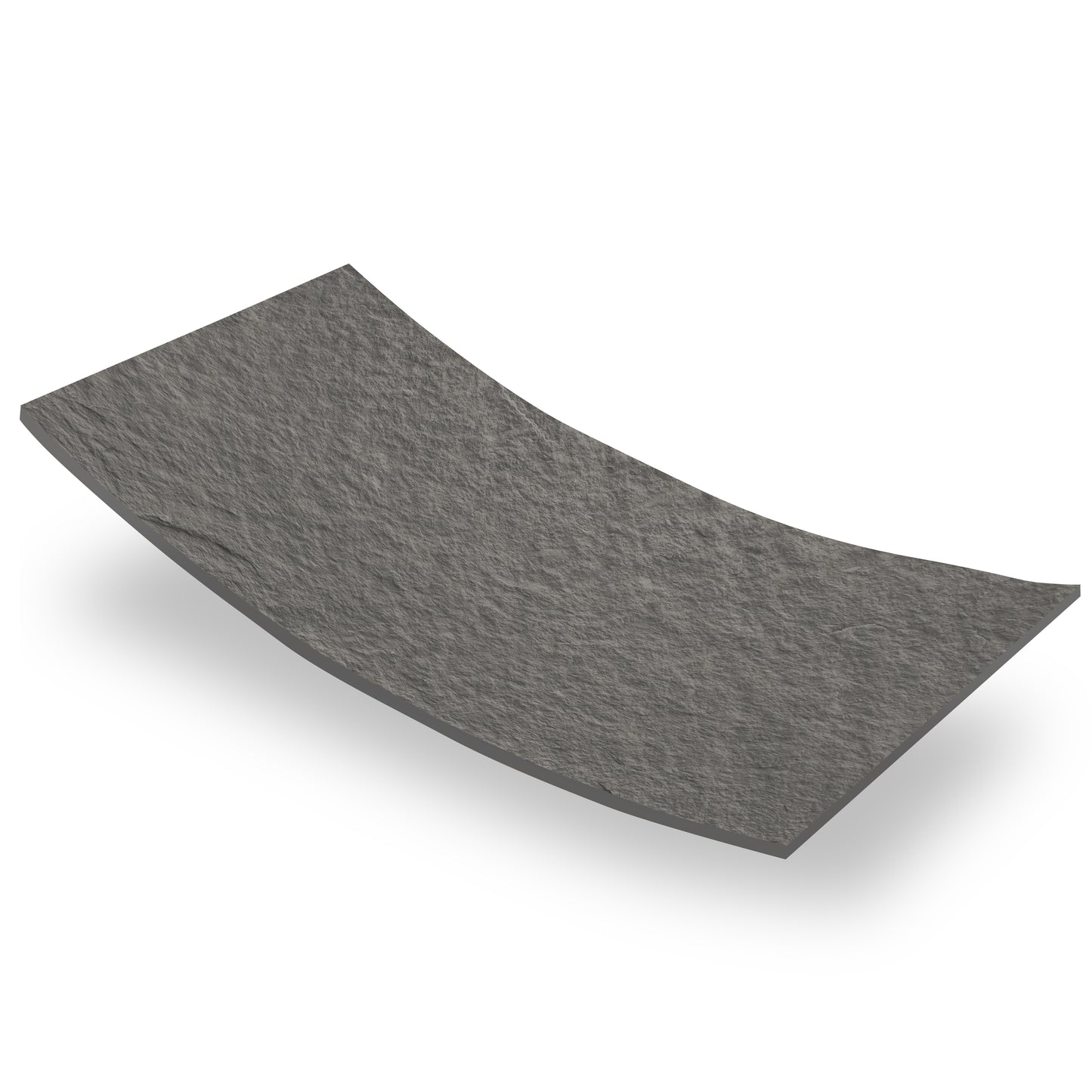 Tấm ốp đá uốn cong - Mã: MS Rough Granite Stone (Dark Grey)