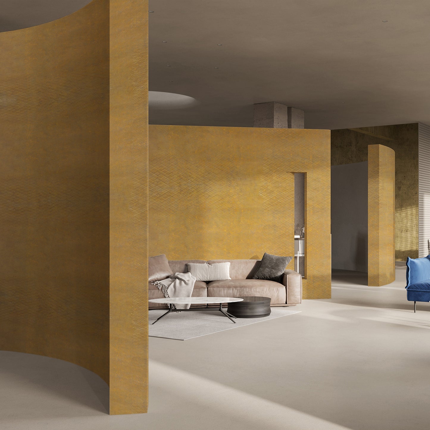 Tấm ốp đá uốn cong - Mã: Rust Board (Medium Plaid)