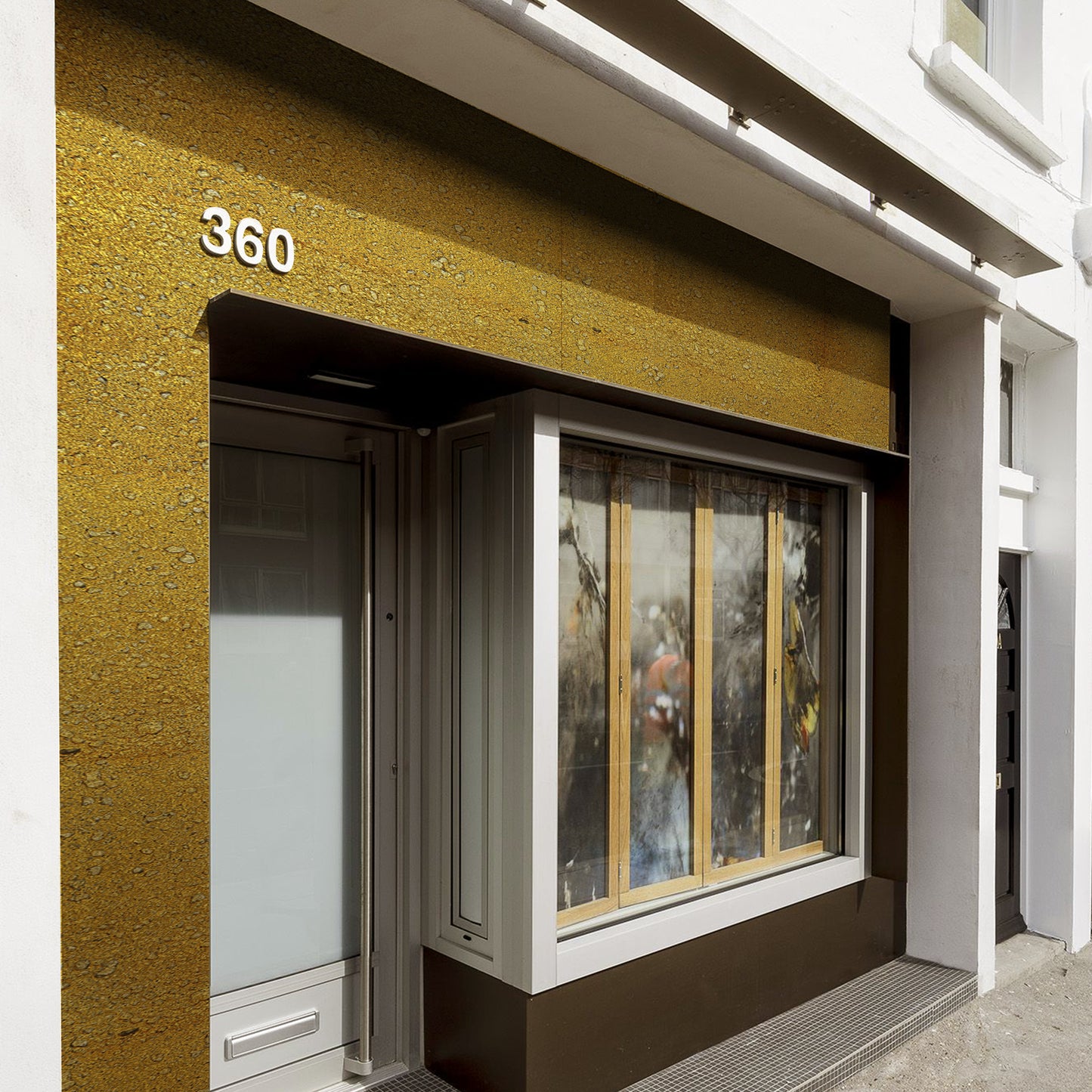 Tấm ốp đá uốn cong - Mã: Foamed Aluminium Alloy Board (Gold)