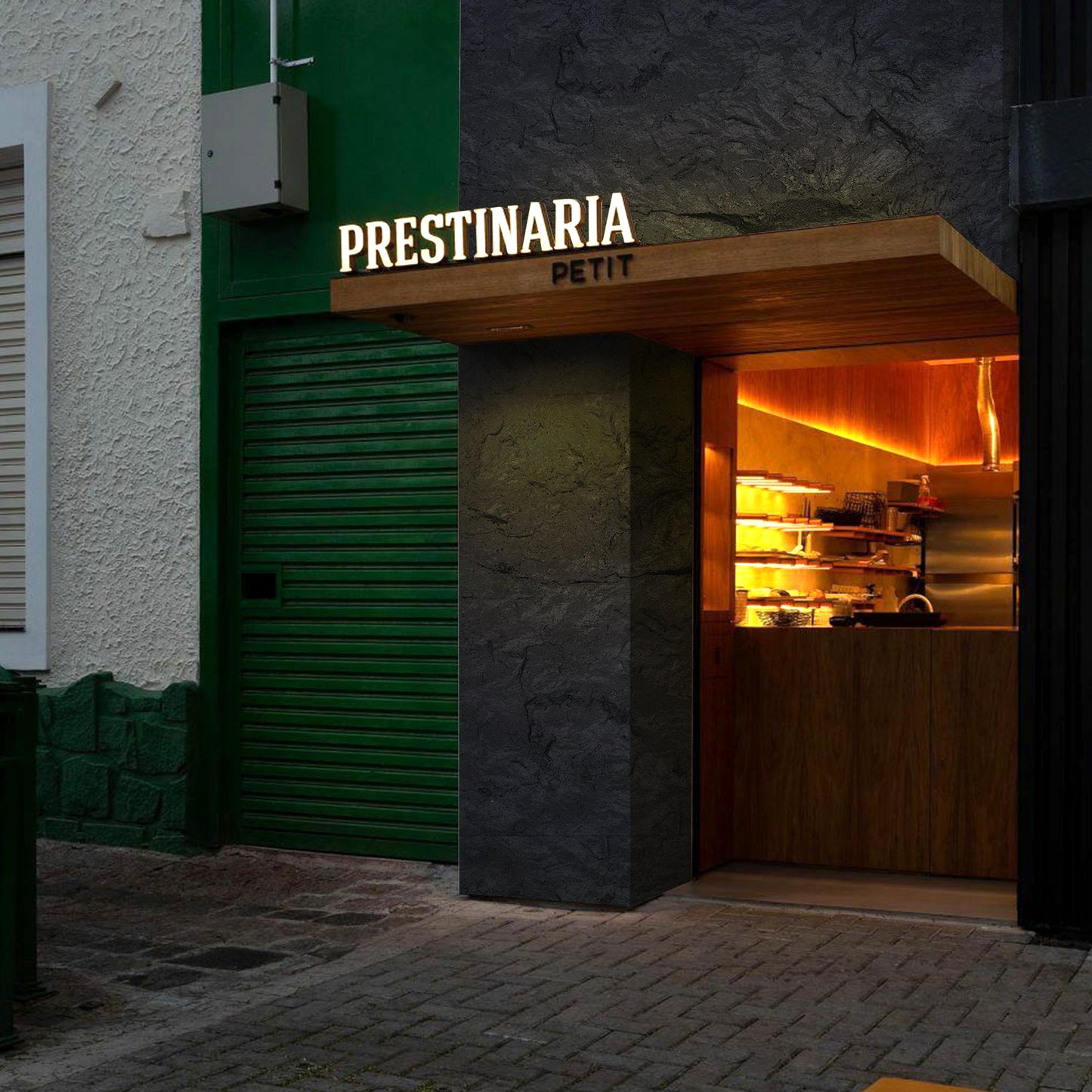 Tấm ốp đá uốn cong - Mã: Big Stone Slate (Vintage Black)