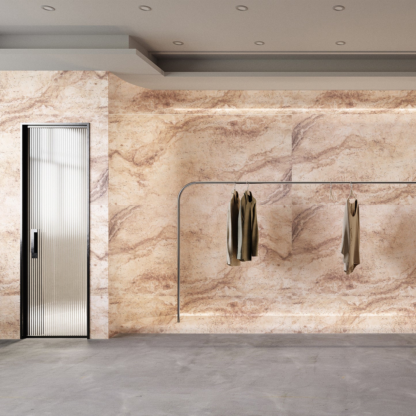 Tấm ốp đá uốn cong - Mã: Dolomitic Travertine (Claybank)